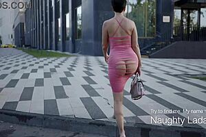 I cut my dress and went outside to show it to others