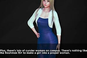 Blonde Chubby Girl Plays Overstuffed Ending in Jailbird Scenario