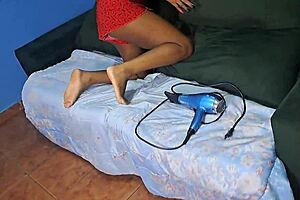 Maid Offers Services For Money In Warm Room