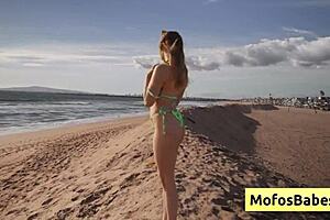 Busty Blonde Sahara Skye Sucks Friend's Cock