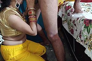 First Time Indian Bride Breaks Seal in Anal Creampie Wedding Roleplay