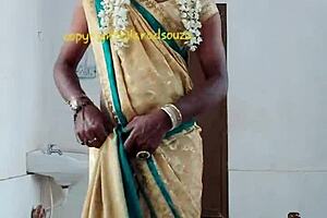 Indian crossdresser model lara dsouza in saree video 😊