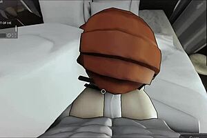 having a fun game session with a companion in a relaxed moment