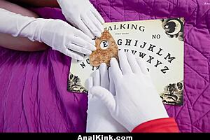 Pervert stepson decides to play a prank on his sexy stepmom