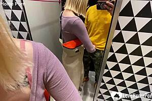 gf blows in changing booth