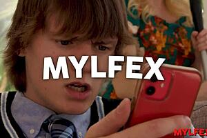 mylfex - gossip step mother receives divine revelation to fuck her scholar stepson