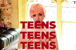 Busty Teen Rides Fucking Machine Hard