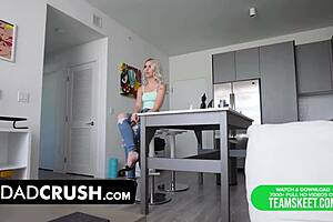 gorgeous teen sucks and fucks older man for car