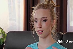 So I Press This Petite European Brunette Alice Klay's Tight Ass for Hardcore Anal Assfucking and Rough Fucking