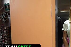 trapped in an elevator with a horny guy who uses me as his personal sex toy - freeuse 4k trailer