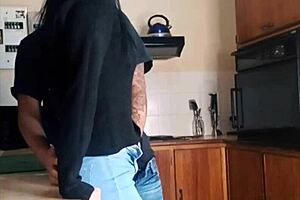 Imagine His Best Friend Fucking Me In The Kitchen As He Watches Tv Nearby