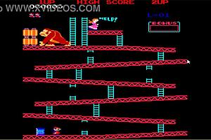 Lets play donkey kong with brunette