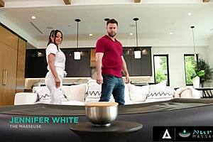 Nuru massage with busty Jennifer White