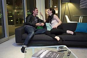 Pretty European sluts tease huge cocks with blowjobs and handjobs in wet quickie sessions