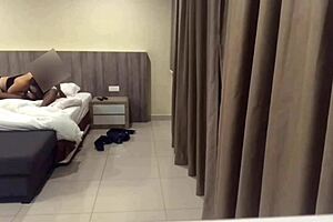 placed hidden cam to record this cheating tinder slut with me