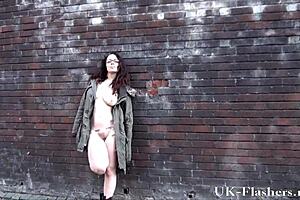 Brummie babe relieves herself outdoors in public