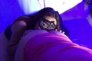 redhead milf teases his big cock with deepthroat and anal fingering