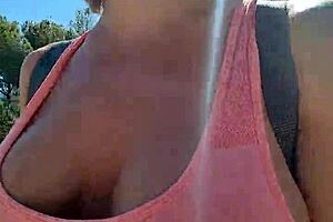 I'm ready in my outfit for the hike challenge to get my pussy wrecked by one