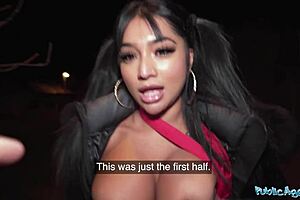 Public agent sexy asian with fantasitc tits and ass seduced by his rizz
