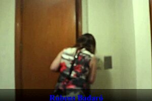 wild sex after catching in shower, full video on red sheer