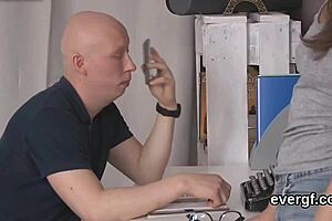 Dirt Poor Fella Allows Naughty Mate to Ride His Exgf for Hard Cash