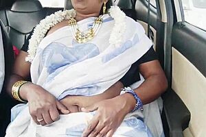 desi car romance with beautiful bhabi and telugu talks