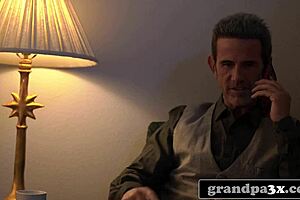 Smoking hot teen begging an old man to drive her to school