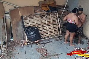 i'm the beautiful bbw gordinha giving anal creampie to the guy in the abandoned house