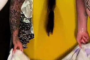 Hot woman in one-on-one action!