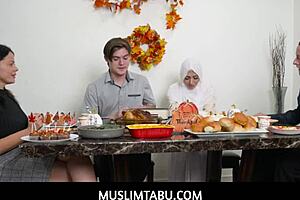 Thanksgiving Dinner With Hijab Girlfriend