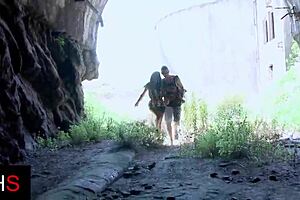 Wonderful Outdoor Fuck with Slutty Brunette Girl in Cowgirl and Doggystyle Positions