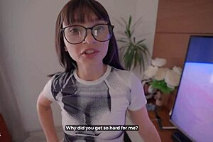 intriguing sight of butt plug in big ass before date leads to fucking