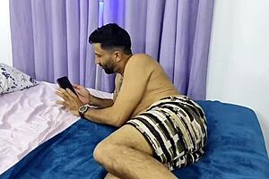 hot coworker anal tease, mouth cum