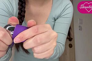 Hungarian girl shows pink toy in babe video?