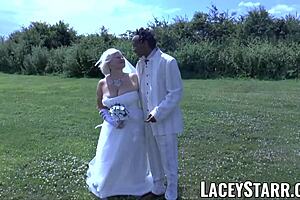 Lacey Starr's Granny Bride Gets Fed Cum After BBC Pounding