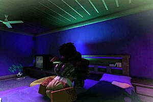 cheating slut comes over and gets fucked while her bf is away