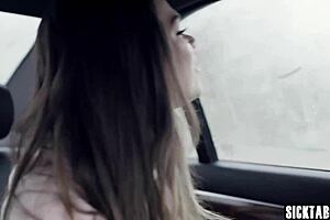 Sexy teen 18+ athena faris banged so hard by a crazy stranger with big penis