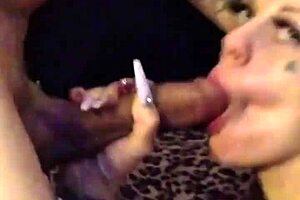 Watch Full Porn Video: Bleurosebtl NSFW PAWG MILF Interracial Blowjob