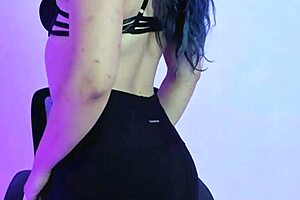 Latina Webcam Undressing Session