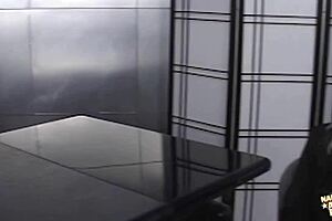 blonde office lady mouth fucked in 69 and asshole opened 😈