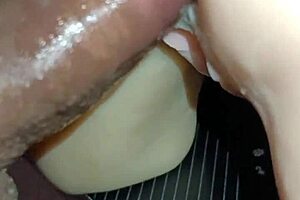 Sally asks for anal sex on the desk in doggy, I cum in her tight ass