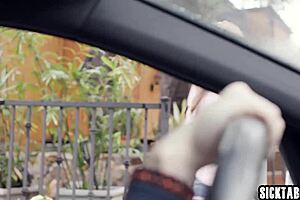 Sexy teen 18+ athena faris banged so hard by a crazy stranger with big penis