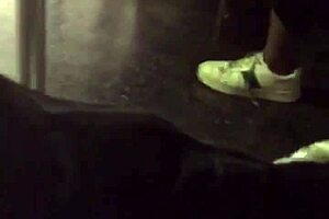 Big ass girl groped on train!