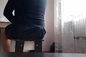 I watch my secretary masturbate hotly in the office