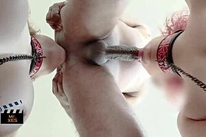 i'm in this hardcore threesome with rough deepthroat and rimjob