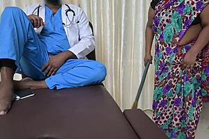 indian doctor receives detailed handjob from his maid in hospital