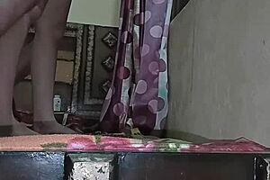 Daring rough fucking of cute indian girl near window