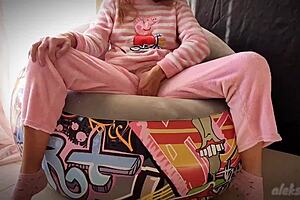 Skinny teen 18+ masturbates her pussy intensely until she squirts powerfully