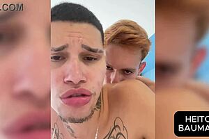 Novinho Moans Loudly On Neighbor's Cock!