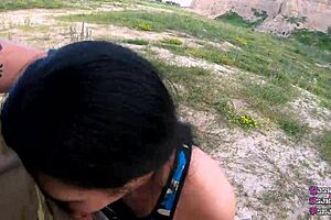 Outdoor Blowjob in the Middle of Nowhere